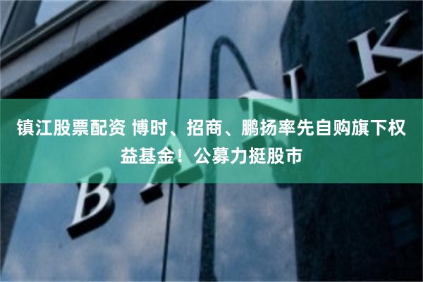 镇江股票配资 博时、招商、鹏扬率先自购旗下权益基金！公募力挺股市