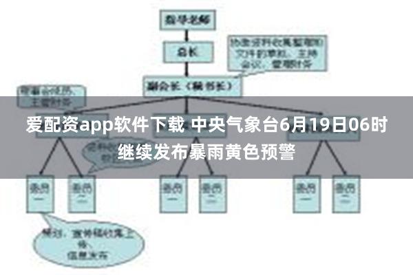 爱配资app软件下载 中央气象台6月19日06时继续发布暴雨黄色预警
