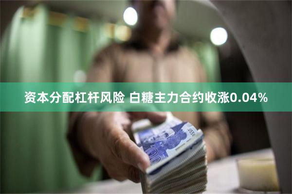 资本分配杠杆风险 白糖主力合约收涨0.04%